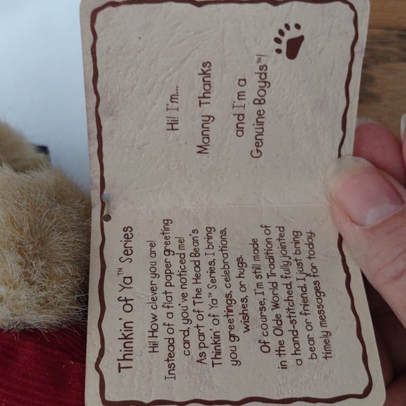 Boyd's Bears The Head Bean Collection Stuffed Bears with Messages - Picture 7 of 7